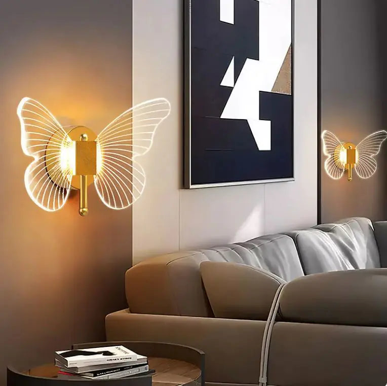 Lampe murale papillon