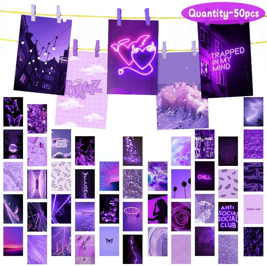 Purple Aesthetic Wall Set