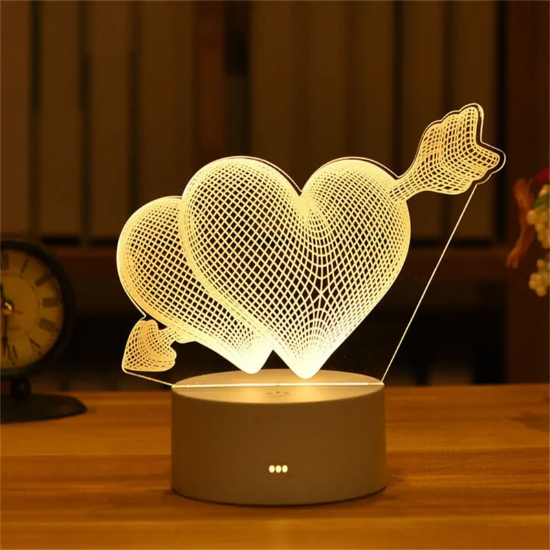 Lampe romantique led 3D