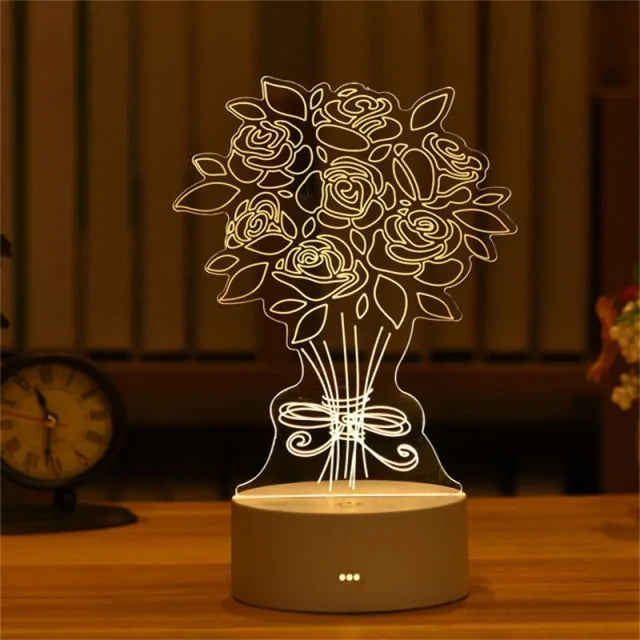 Lampe romantique led 3D