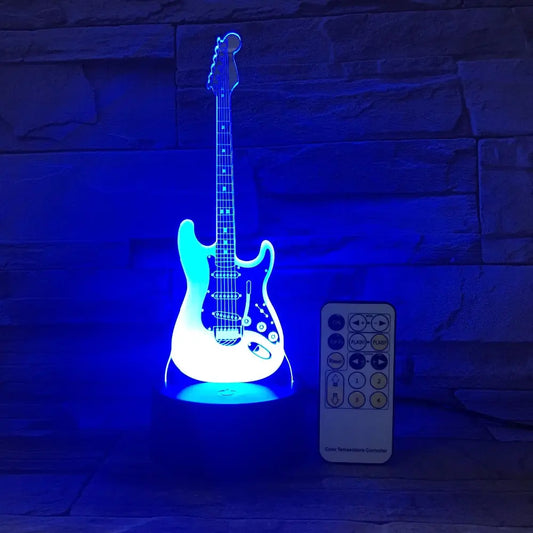 Lampe 3D Guitare