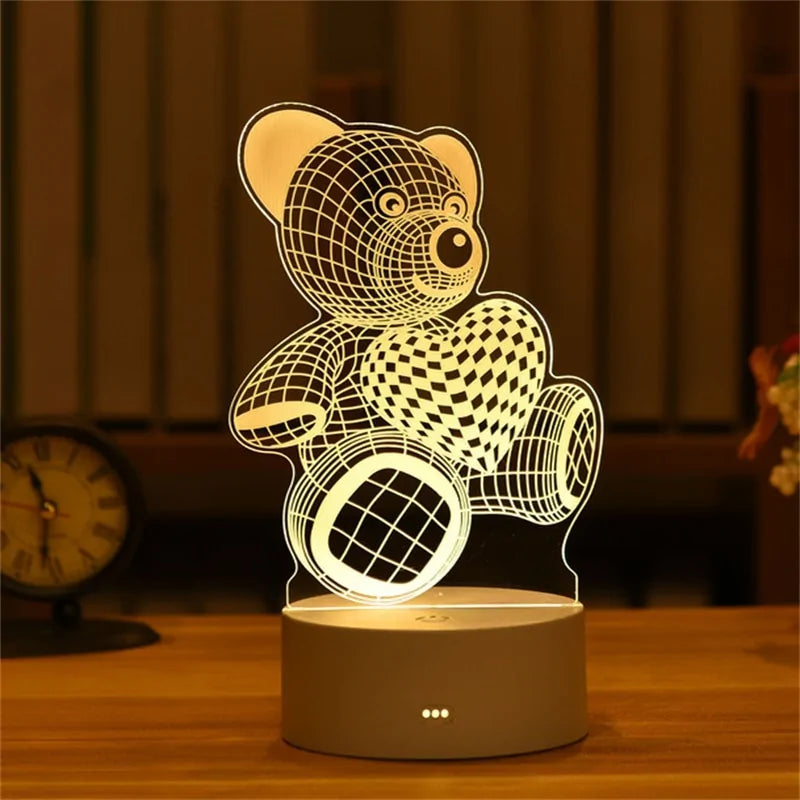 Lampe romantique led 3D