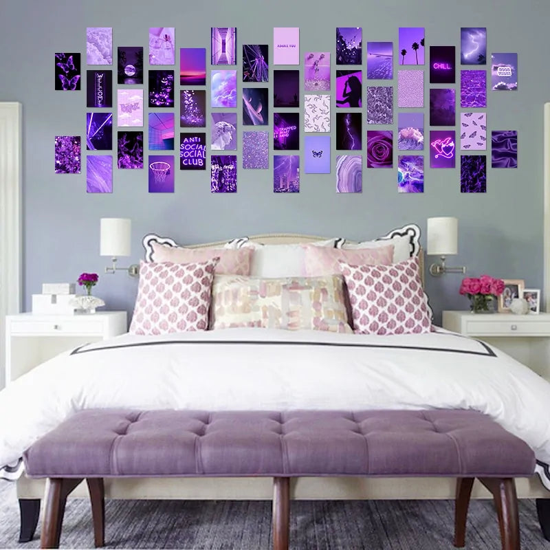 Purple Aesthetic Wall Set