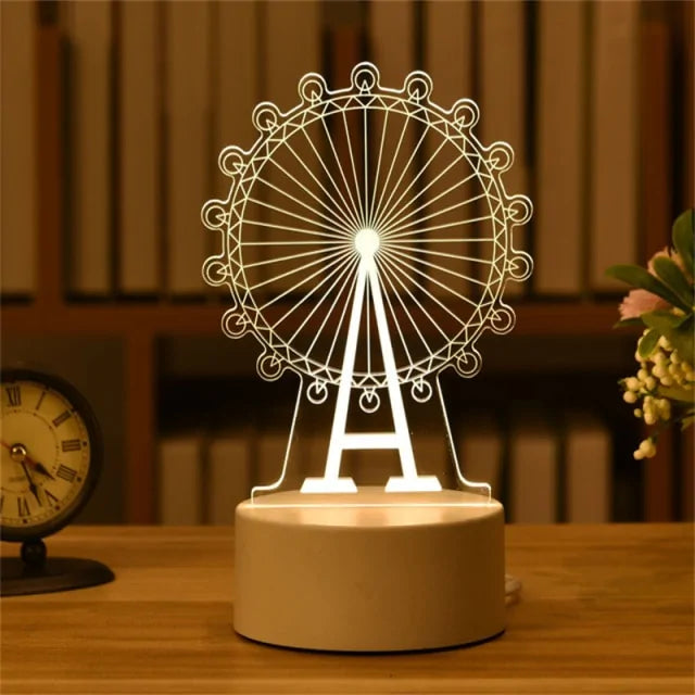 Lampe romantique led 3D